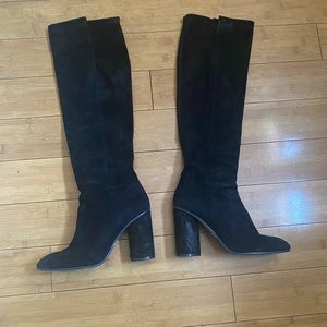 Stuart Weitzman ‘Eloise’ 95mm Suede Knee Boots